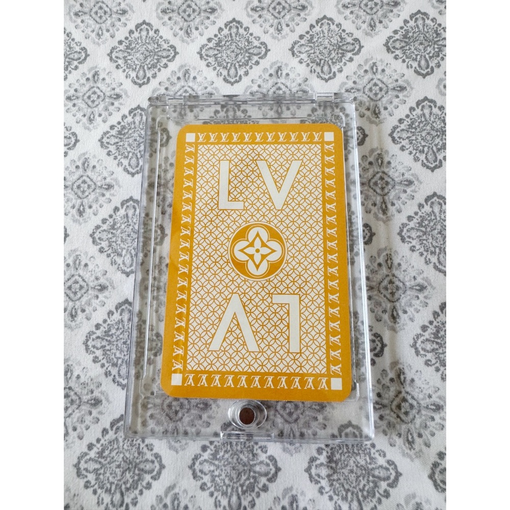 Louis Vuitton Authentic Monogram Single 5 Of Hearts Collectible Playing Card